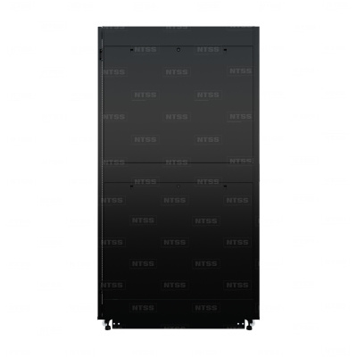 19" Напольный серверный шкаф NTSS ПРОЦОД 47U PC 800х1200 мм, передняя дверь перфорация, задняя дверь распашная двойная перфорированная, боковые стенки, регулируемые опоры, ролики, черный RAL 9005 в России